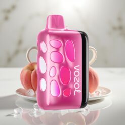 VOZOL RAVE 40000 Disposabelne Vape Virmalised 270° Peach Ice