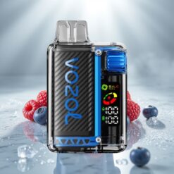 VOZOL Vista 20000 Lööki, 650mAh, 2%, Sinine Razz Jää, MCU, S.i.L.C